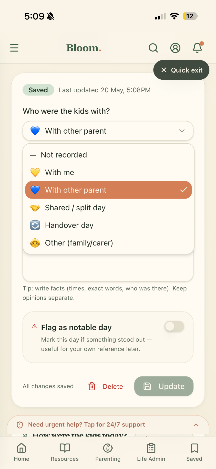 Notable day flag